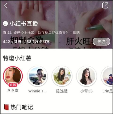 小紅書的直播帶貨賽道！
